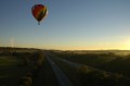 Floating over Route 84 after take-off