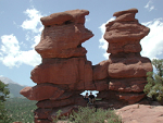 "Siamese Twins" rock spires