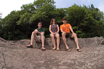 Jon, Hilary, and Garrett at Artist's Point