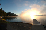 Little Sand Point boat launch at sunrise