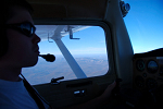 Flying into the Catskills northwest of Kingston