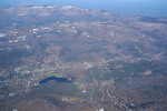 Tannersville and the Blackhead Mountain Range <br>(Thomas Cole, Black Dome, and Blackhead - left to right on the horizon)