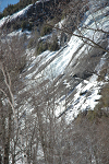 Ice climbers on Chapel Pond Slabs 