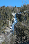 Ice climbers on Roaring Brook Falls