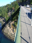 Walking across Deception Pass 