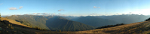 The Olympic Mountains from Hurricane Ridge at sunset (170 degree field-of-view)