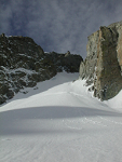U-Notch of North Palisade at 7AM