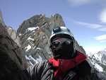Zach Hamm and North Pal summit ridge