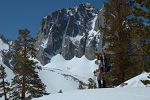 Zach Hamm on the North Fork of Big Pine past Temple Crag